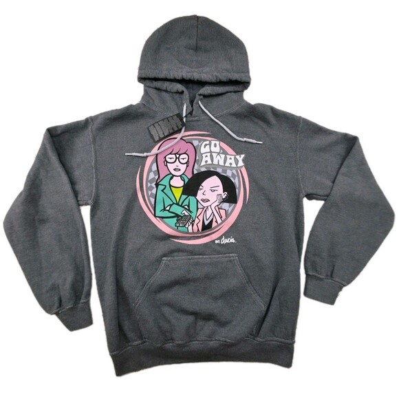 Groovie Daria MTV, Daria Go Away! Hoodie Sz Small - Picture 2 of 7
